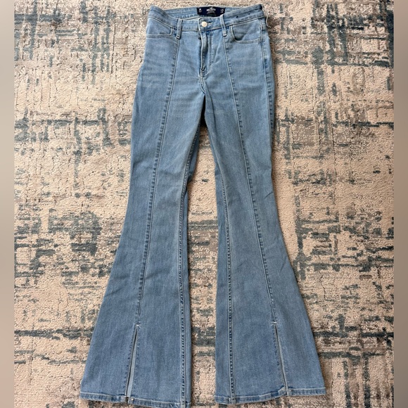 Hollister Split Flare Jeans High Rise - Picture 1 of 6